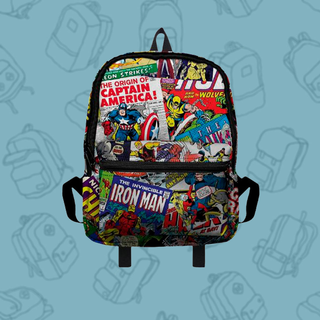 mini maleta avengers retro