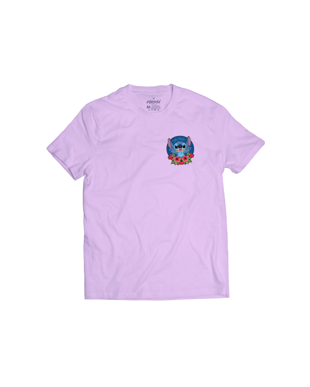 Camiseta stitch ohana circulo