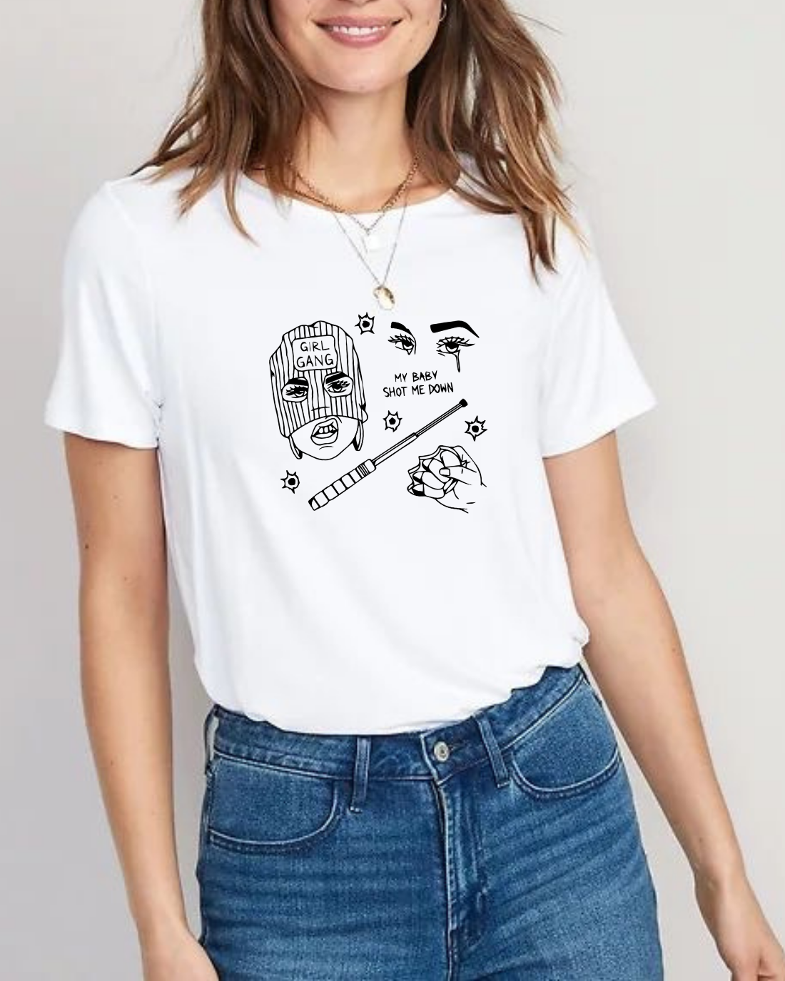 Camiseta My baby shot me down