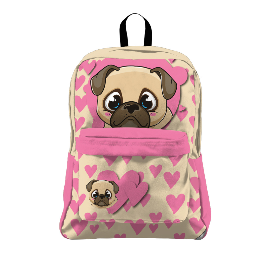 Mochila Pug rosa