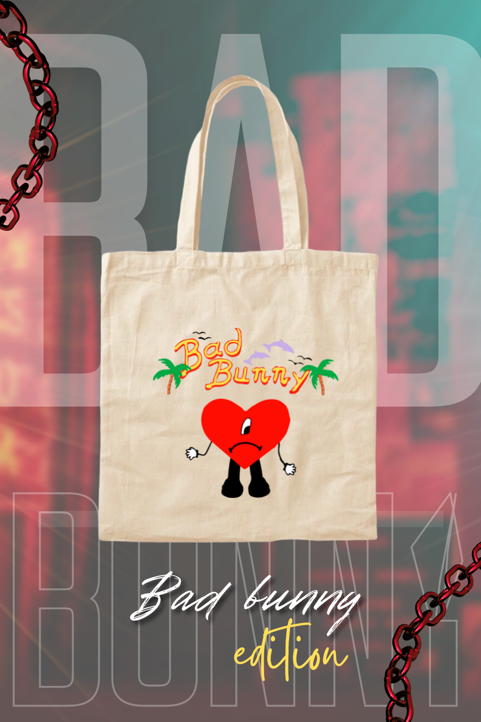 bad bunny tote bag maghu