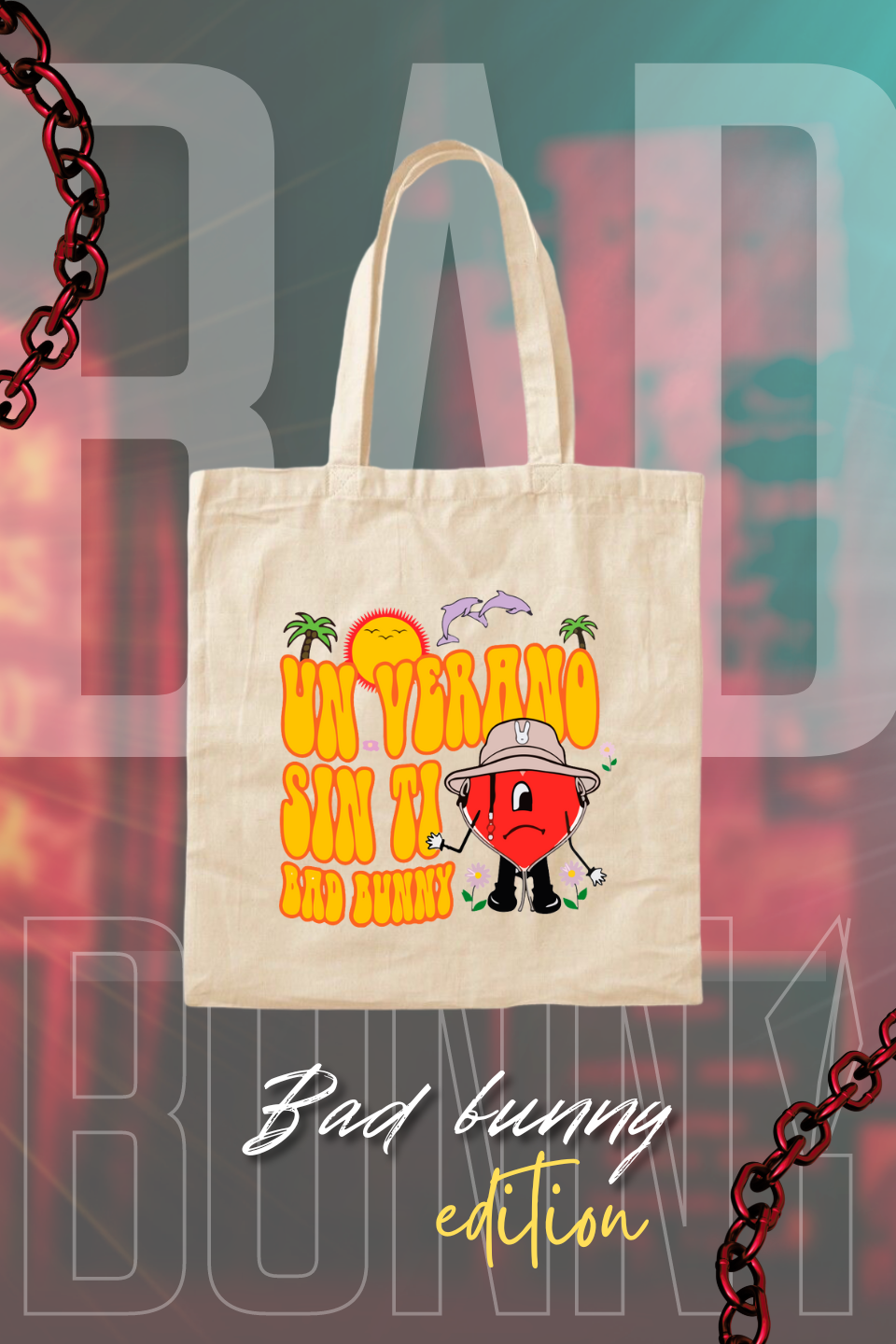 bad bunny tote bag maghu