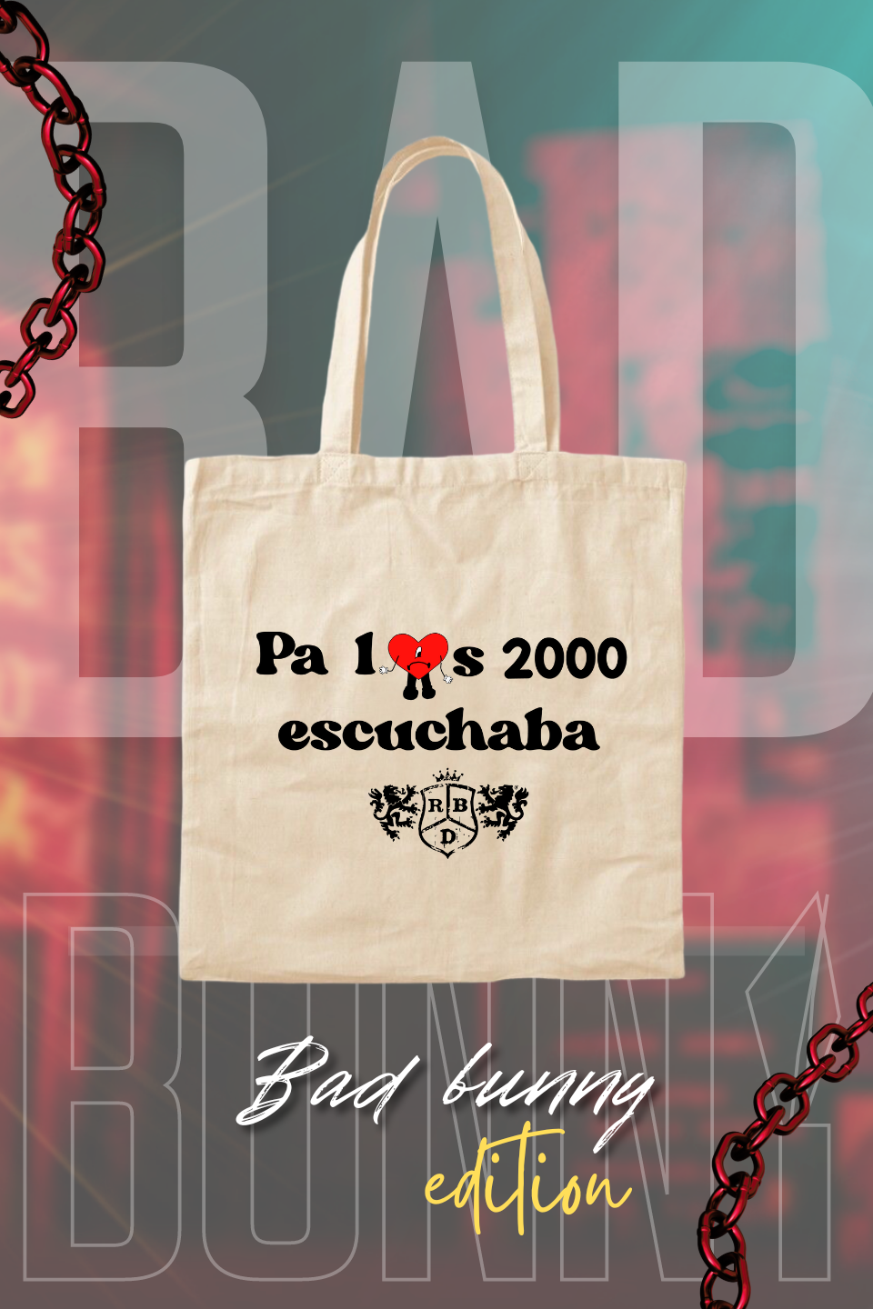 bad bunny tote bag maghu