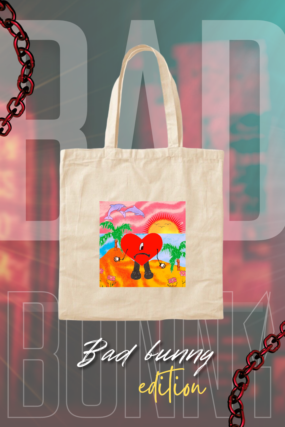 bad bunny tote bag maghu