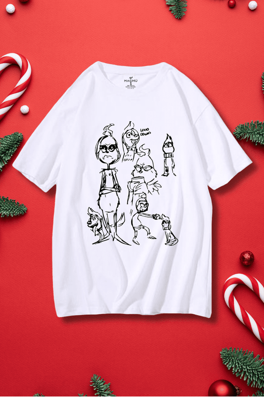 Oversize grinch silueta - UNISEX