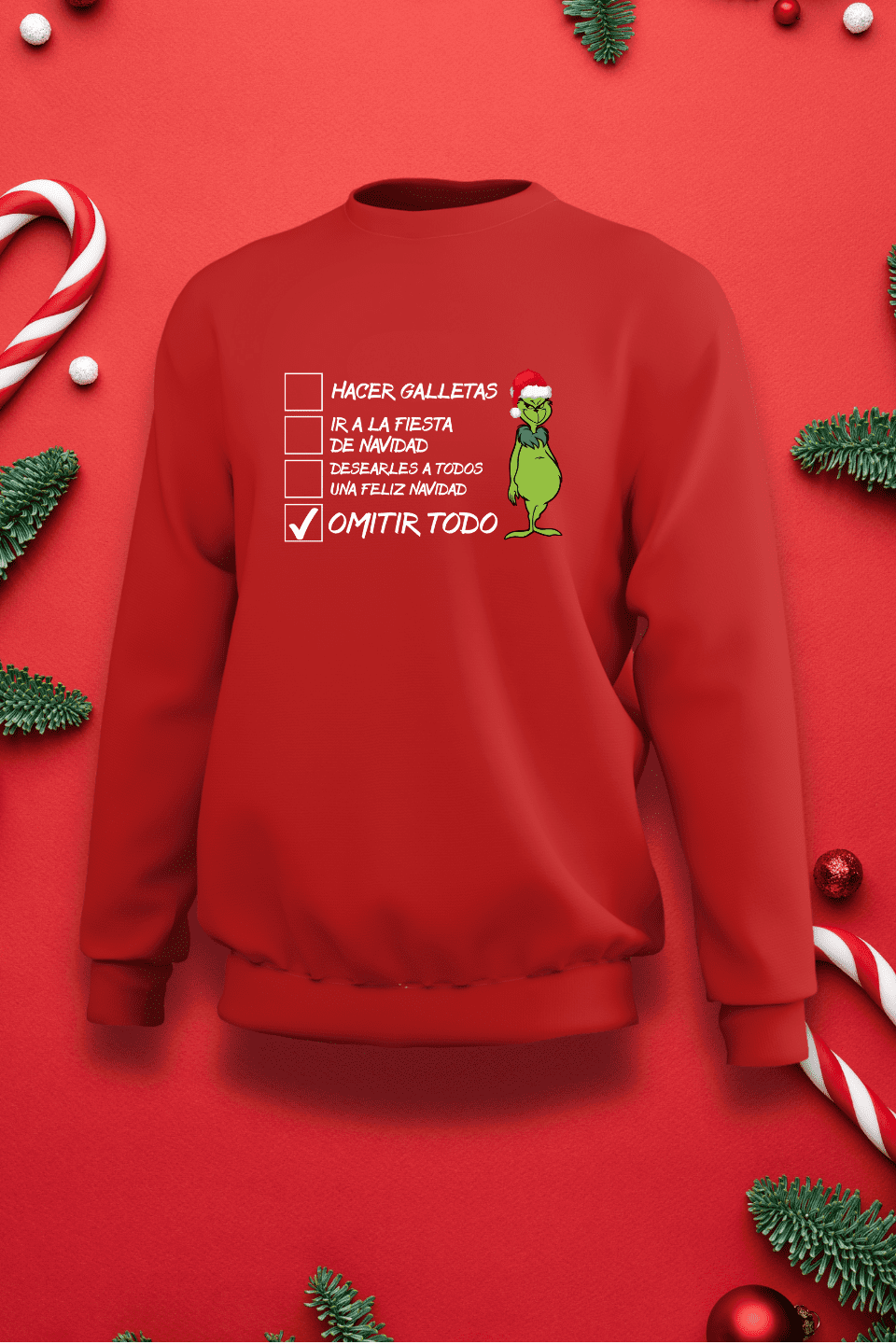 buzo navideño grinch maghu