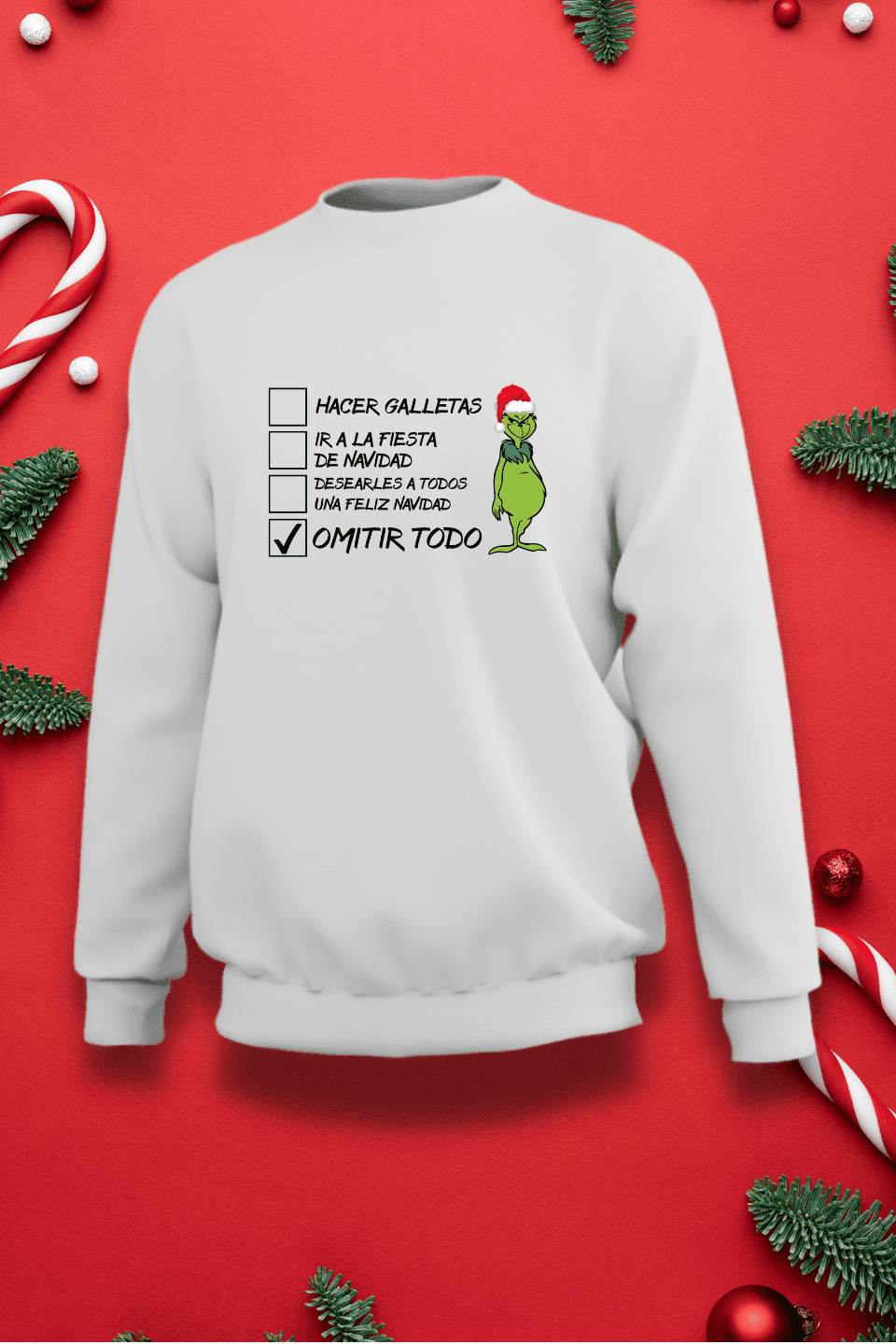 buzo navideño grinch maghu