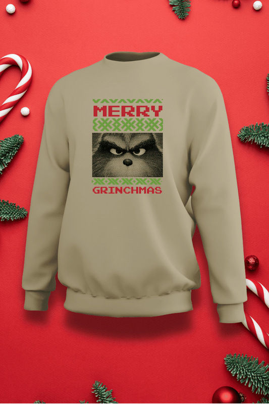 Buzo Merry Grinchmas Pixel