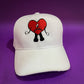 Gorra bad bunny corazón - Blanca