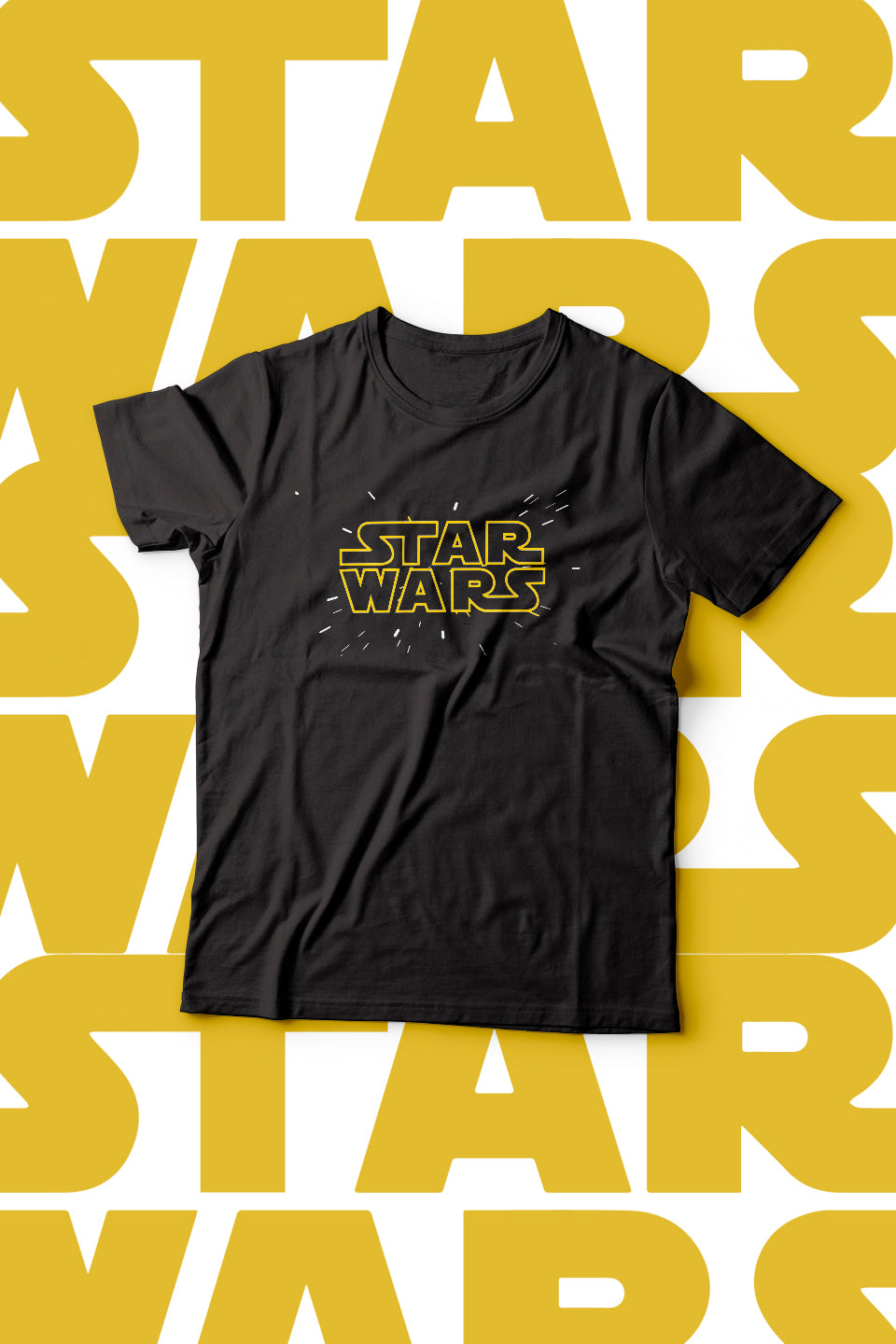 Camiseta clasica star wars- space light